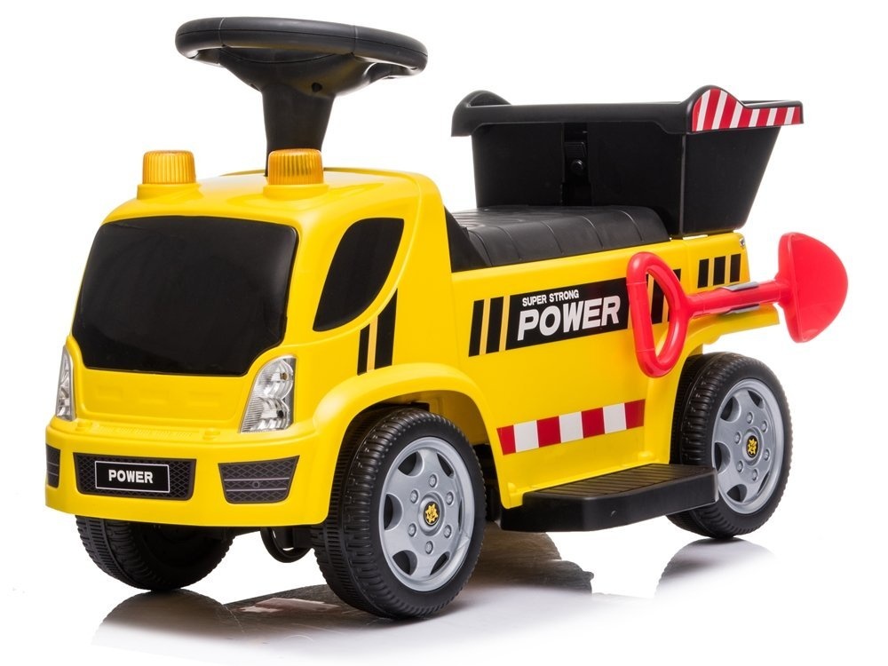 Elektrische kinderauto - kiepwagen - geel