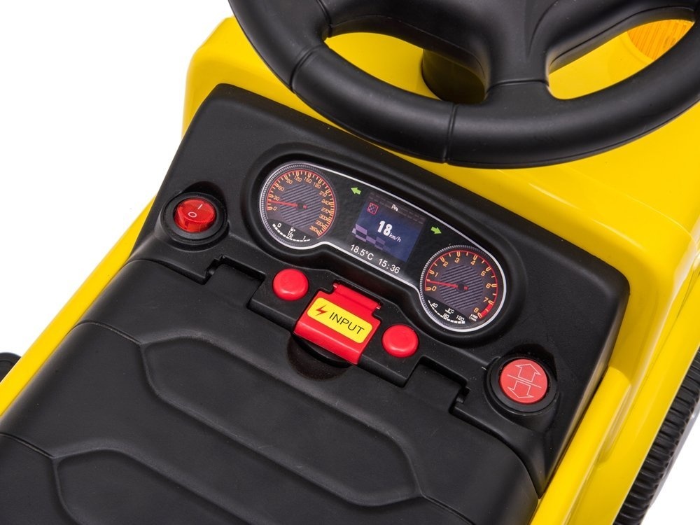 Elektrische kinderauto - kiepwagen - geel