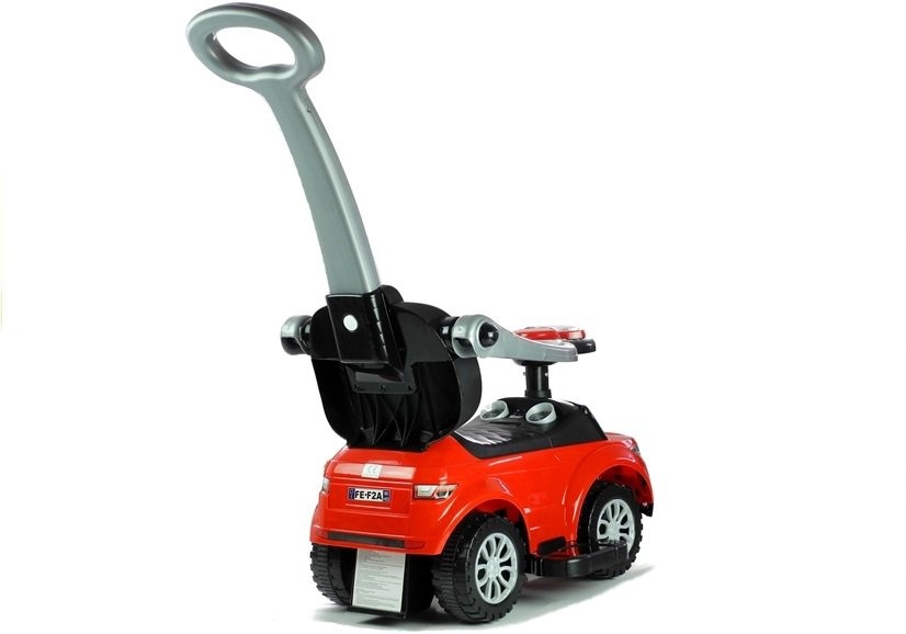 Kinder loopwagen - met duwstang - rood