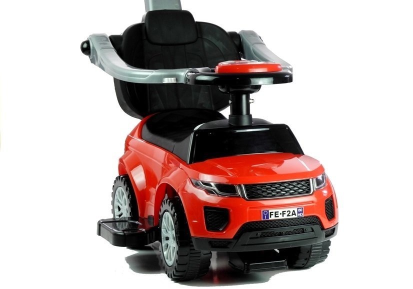 Kinder loopwagen - met duwstang - rood