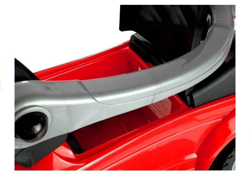 Kinder loopwagen - met duwstang - rood