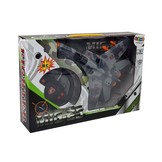 RC-straaljager - 26 cm - grijs - met geluid en remote