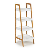 Ladder boekenkast - 4 schappen - 98 x 35 x 34,5 cm - wit