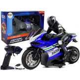 RC-motorfiets - 2,4 GHz - 35 m bereik - blauw