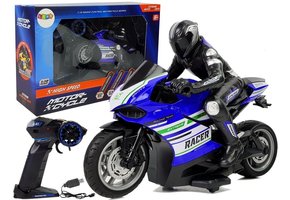 RC-motorfiets - 2,4 GHz - 35 m bereik - blauw