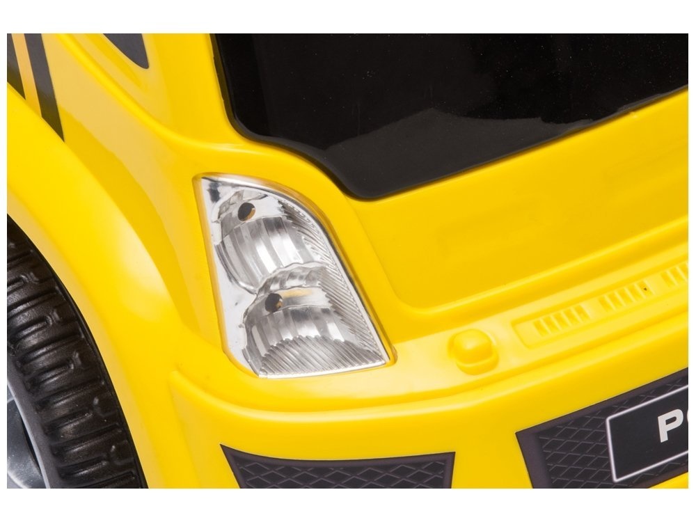 Elektrisch bestuurbare kinderauto betonmixer - geel