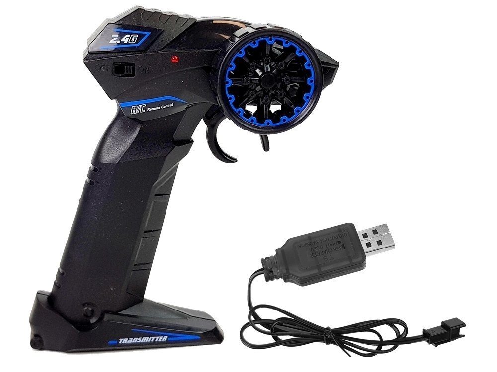 RC-motor - 2,4GHz - 35 m bereik - geel