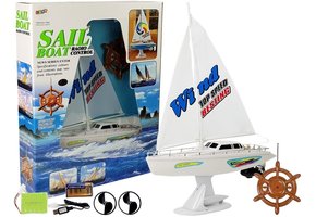 RC-zeilboot - wit - 50 cm - 27Mhz - 38 x 9 x 50 cm