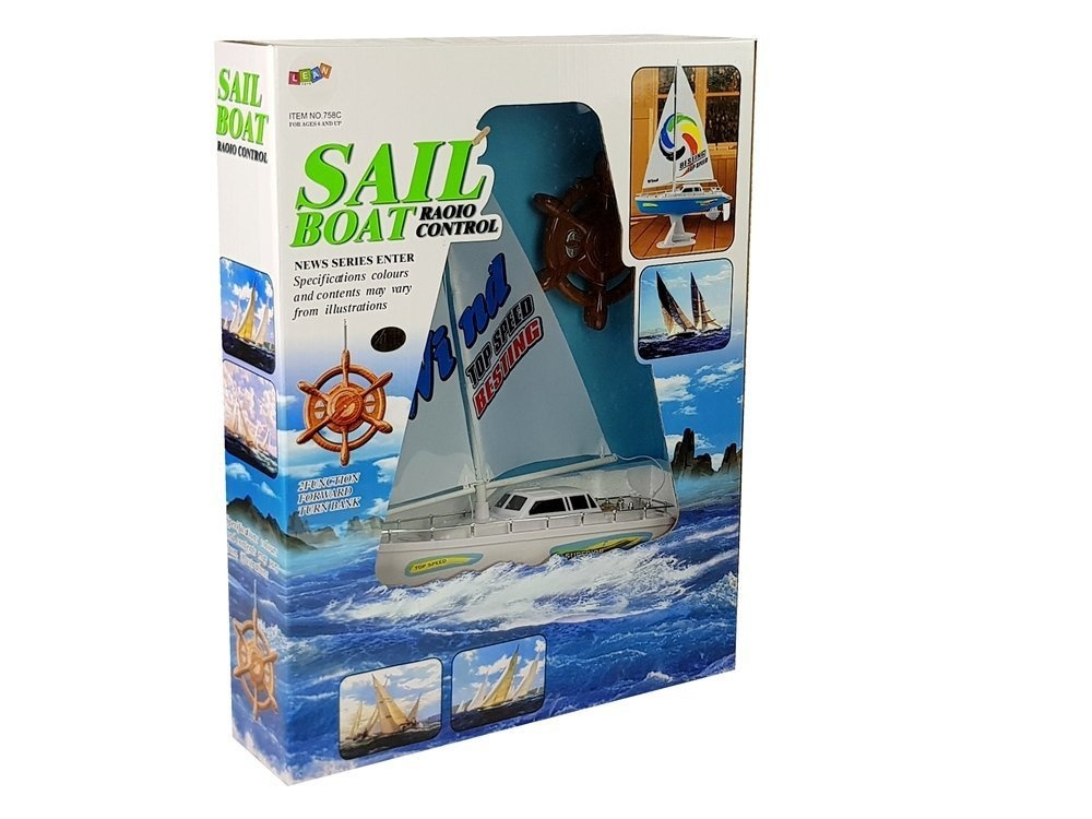 RC-zeilboot - wit - 50 cm - 27Mhz - 38 x 9 x 50 cm