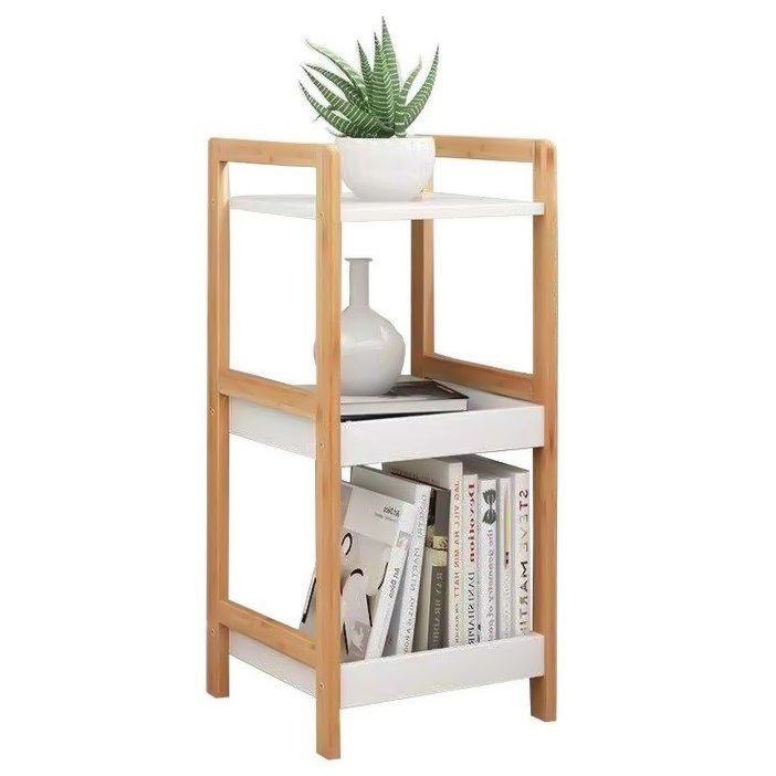 Houten nachtkast - boekenkast - 2 schappen - 72 x 30 x 29 cm