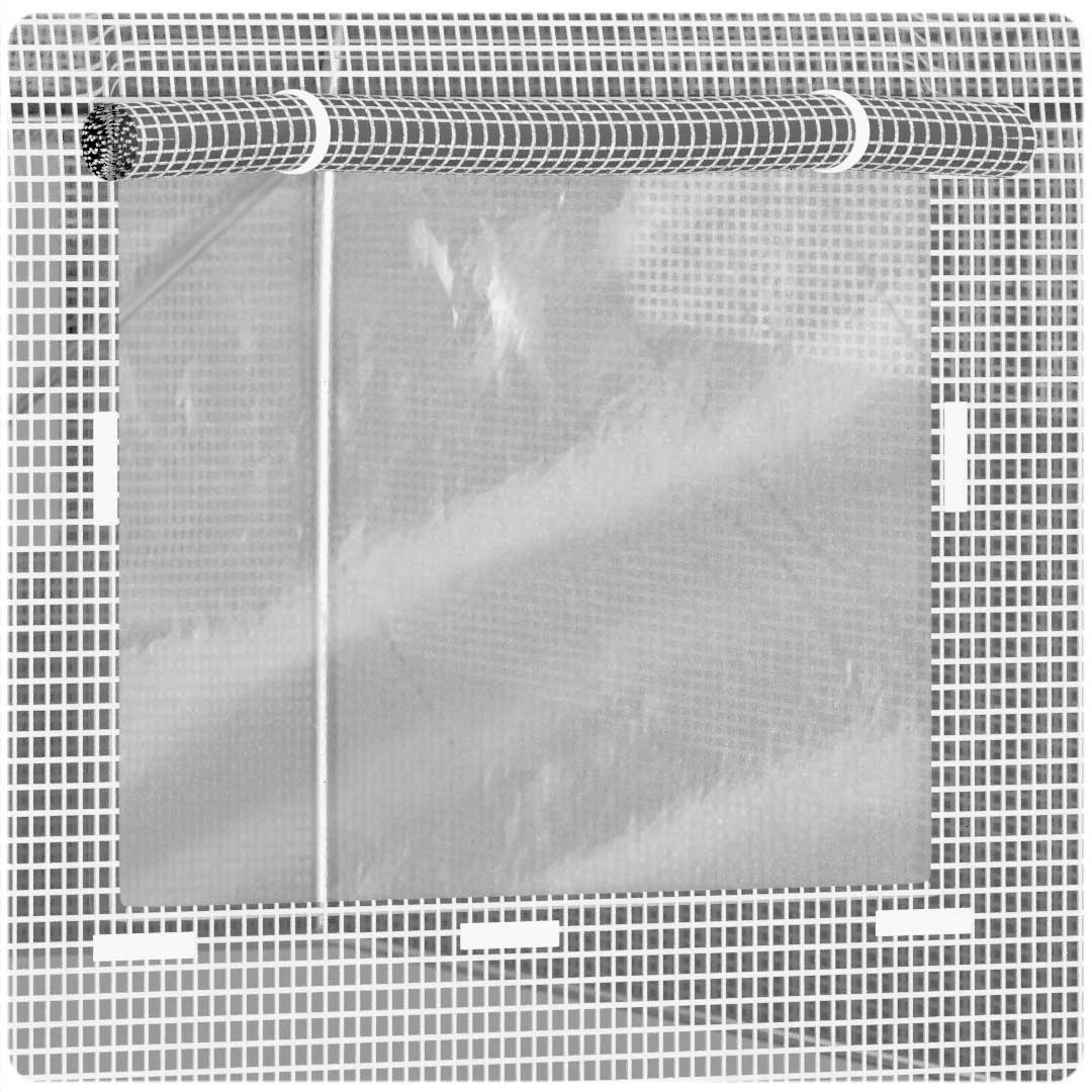 Tuinkas folie - 2,5 x 4 m - wit -10m2