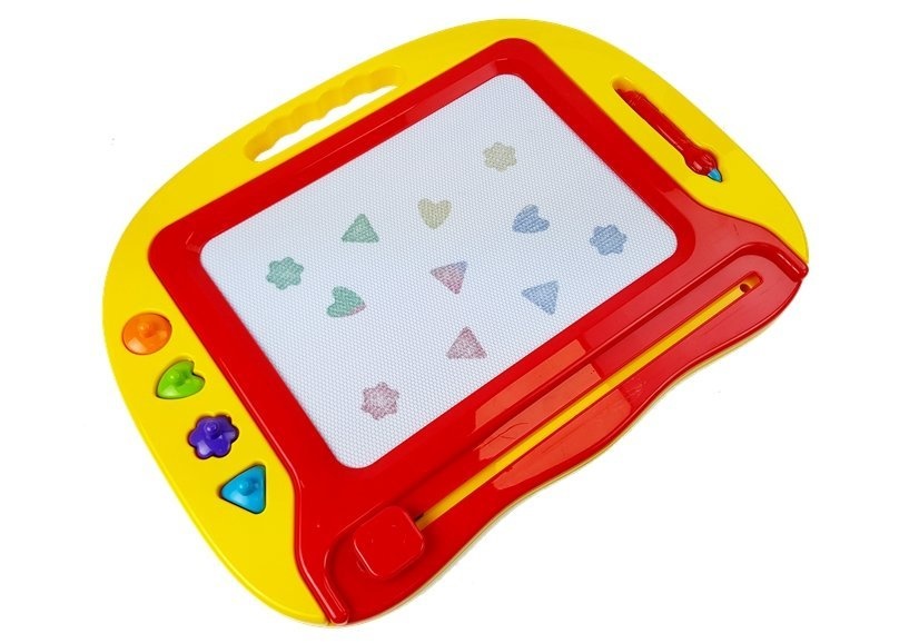 Magnetisch tekenbord - 29 x 21 cm tekenvlak - rood
