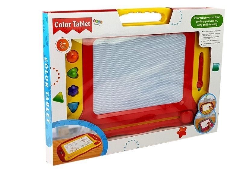 Magnetisch tekenbord - 29 x 21 cm tekenvlak - rood