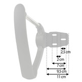 Bureaustoel armleuningen Sydney-II - zwart - 2 st.