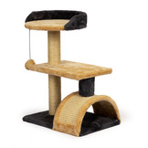 Katten krabpaal huisje - 30 x 40 x 55 - met speelboog en speelbal