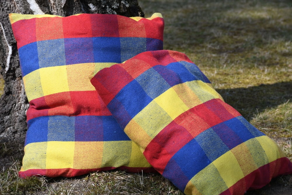 Tweepersoons hangmat - 220 x 160 cm - inclusief 2 kussens