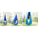 Hangmat schommel grijs - 160 x 57 cm - tot 80 kg