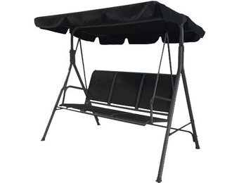 Schommelbank 3-persoons - grijs - 180 x 100 x 170 cm