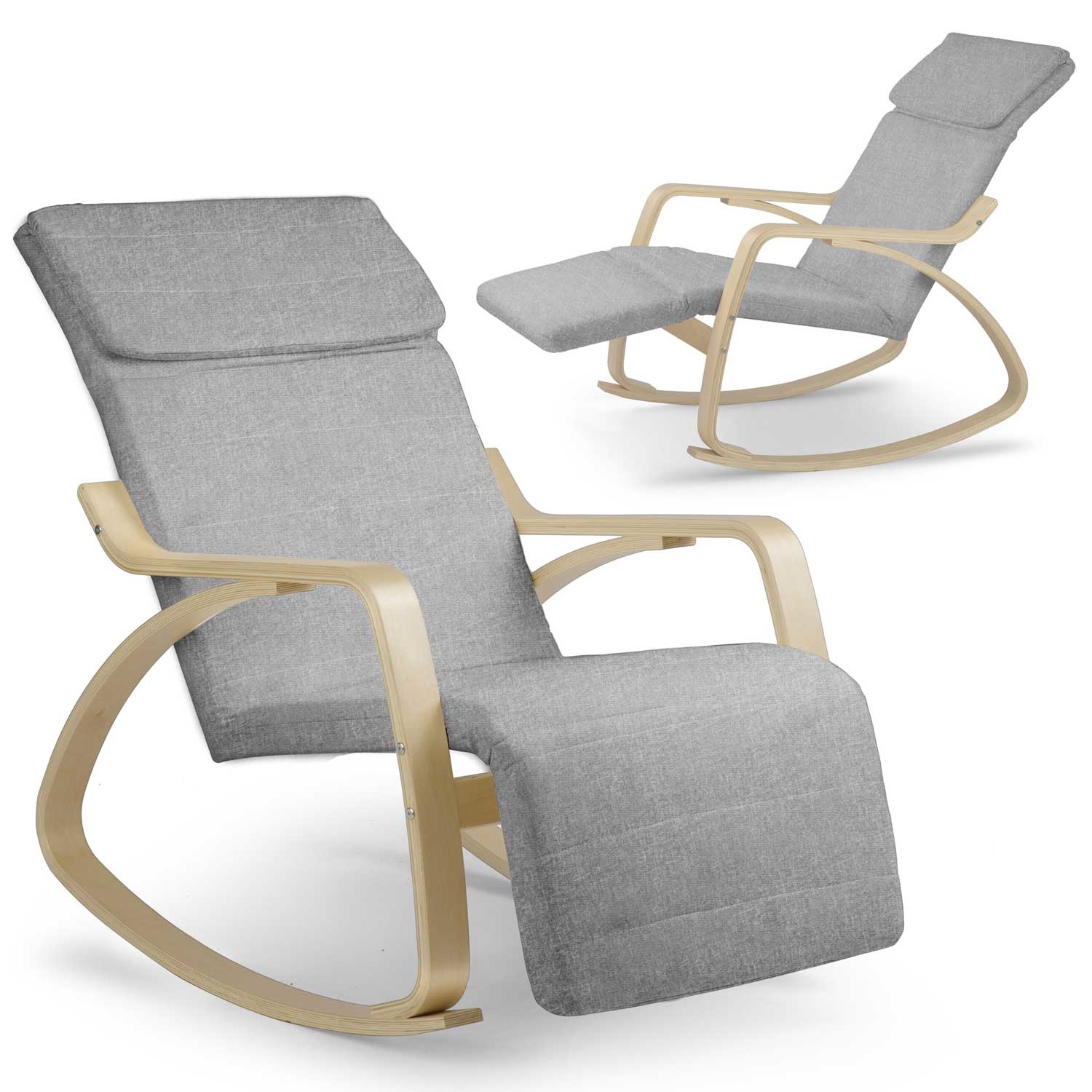 Viking Choice Relax schommelstoel - lichtgrijs - tot 150 kg belasting Viking Choice Relax schommelstoel - lichtgrijs - tot 150 kg belasting