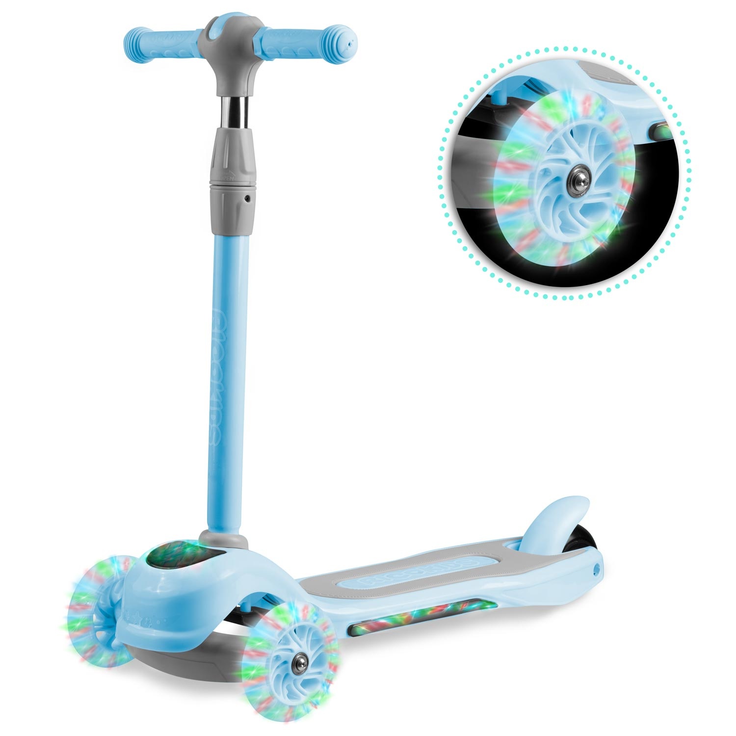 Viking Choice Kinder step - driewieler - met led verlichte wielen - lichtblauw Viking Choice Kinder step - driewieler - met led verlichte wielen - lichtblauw