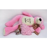 Teddybeer XXL - 180 cm - Love you forever roze