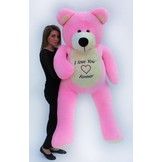 Teddybeer XXL - 180 cm - Love you forever roze