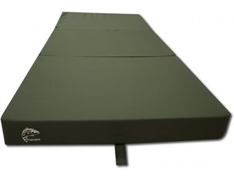 Logeermatras - camping matras - veld matras - opvouwbaar - 80 x 200 x 10 - donker groen