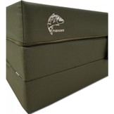 Logeermatras - camping matras - veld matras - opvouwbaar - 80 x 200 x 10 - donker groen