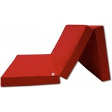 Logeermatras - camping matras - reismatras - opvouwbaar matras - 120 x 200 x 10 - rood