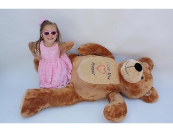 Teddybeer XXL - 180 cm - Love you forever bruin