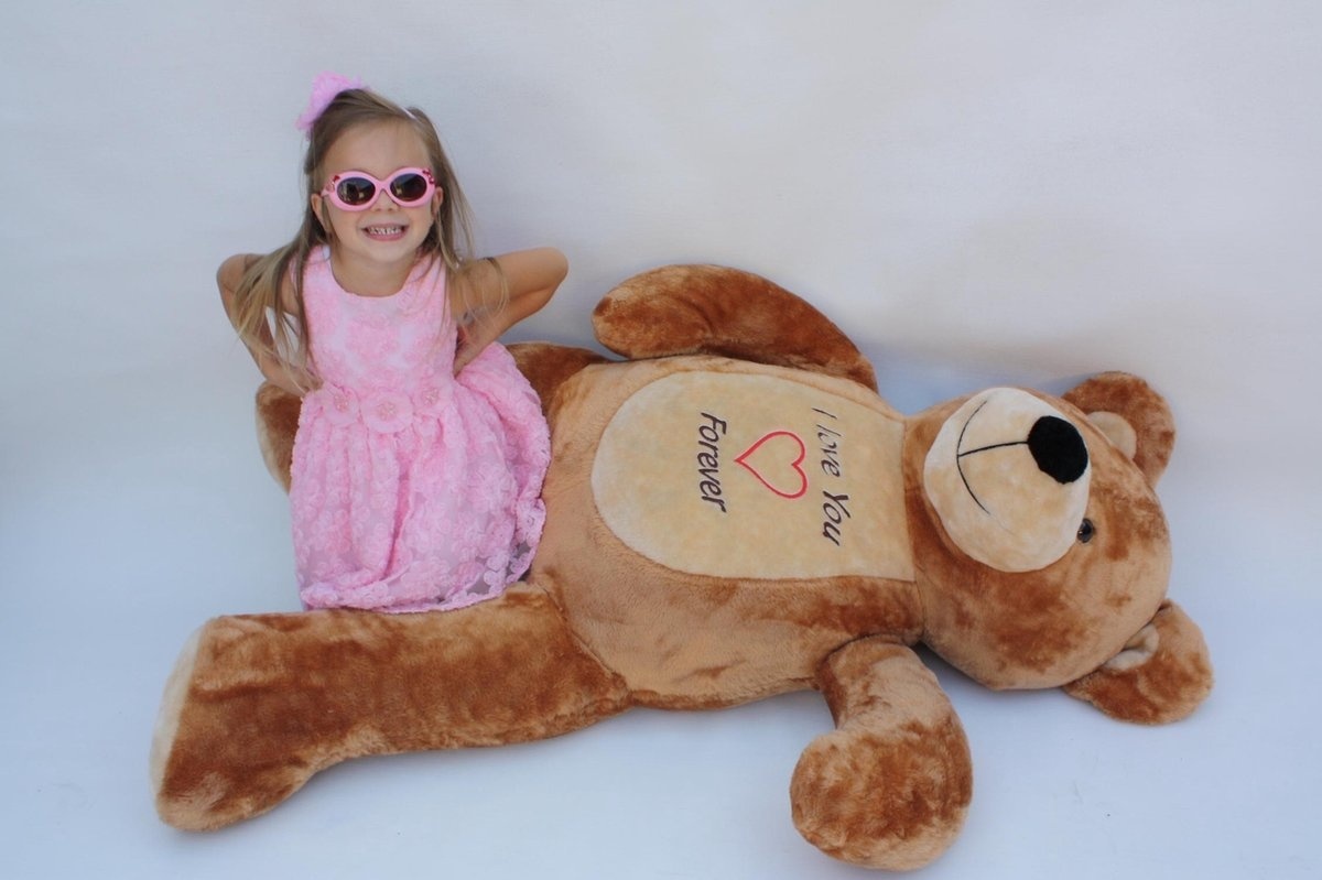 Teddybeer XXL - 180 cm - Love you forever bruin