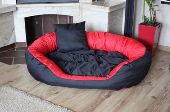 XXL Hondenbed - hondenmand - waterdicht - 110x80cm - zwart rood