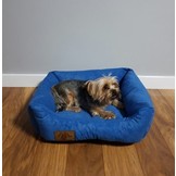 Hondenmand - S - kleine hond - 50 x 40 cm - blauw - hondenbed