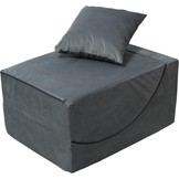 Relax fauteuil - 60 x 150 x 40 cm - zwart rood