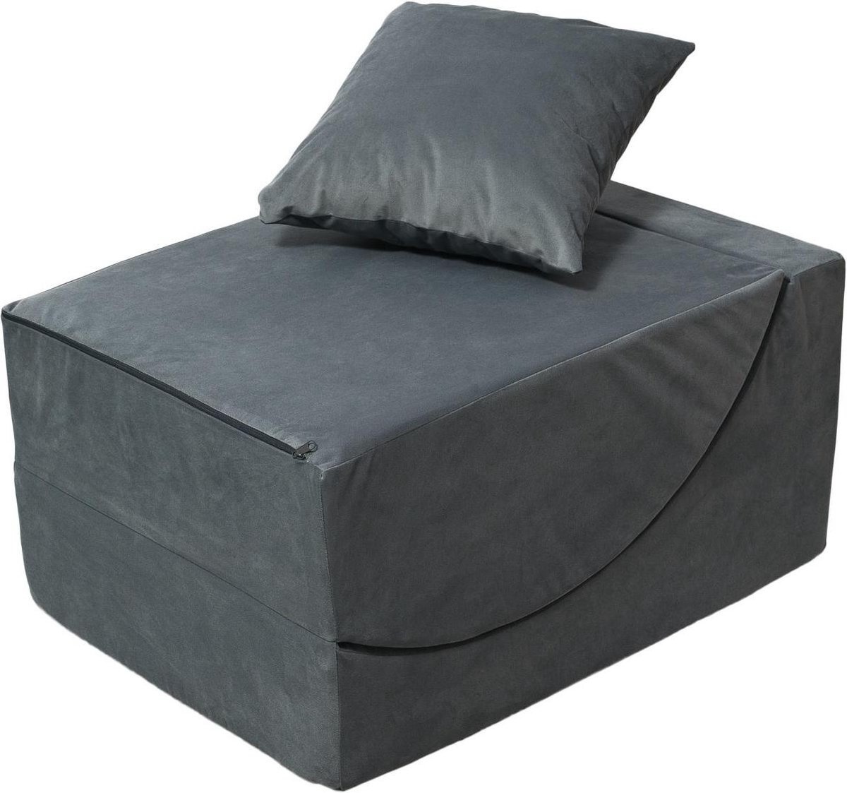 Relax fauteuil - 60 x 150 x 40 cm - zwart rood