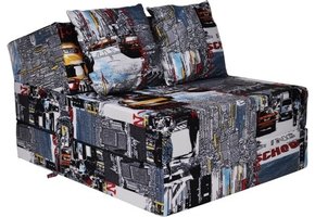 Luxe logeermatras - taxi - camping matras - reismatras - opvouwbaar matras - 200 x 70 x 15 - met kussens