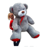 Grote knuffelbeer - I love you - Zacht - Grijs