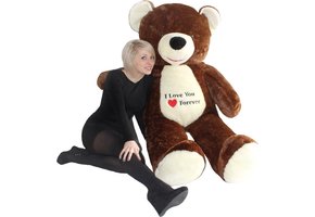 Grote knuffelbeer XL teddybeer bruin 170 cm XXL