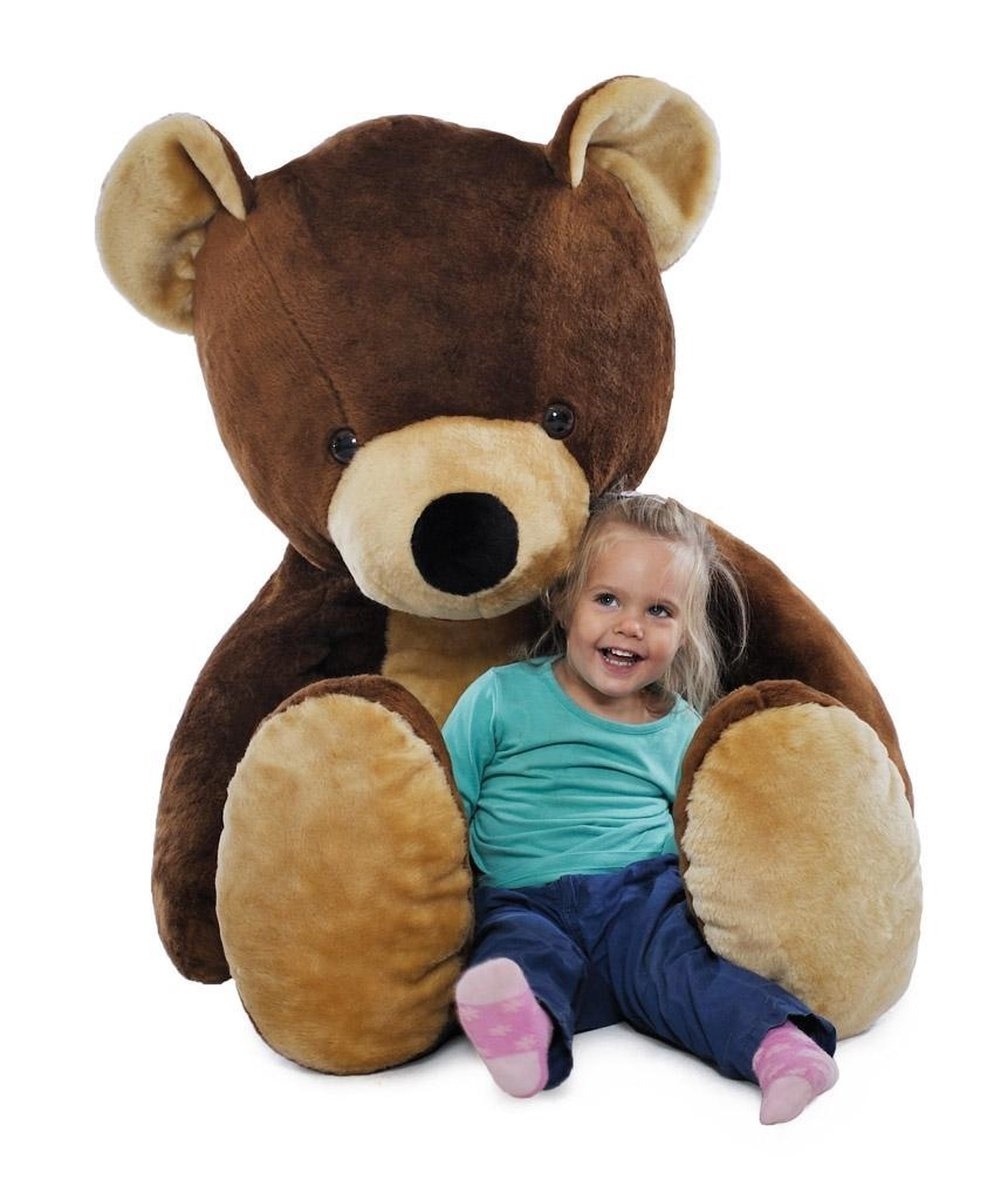 Grote knuffelbeer bruin 155 cm XXL