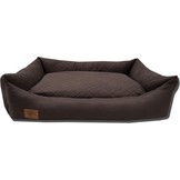 Hondenmand - 100 x 70 cm - wasbare hoes - waterdicht - hondenbed - kussen - bruin