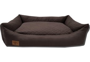 Hondenmand - 100 x 70 cm - wasbare hoes - waterdicht - hondenbed - kussen - bruin