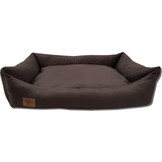 Hondenmand - 100 x 70 cm - wasbare hoes - waterdicht - hondenbed - kussen - bruin