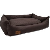 Hondenmand - 100 x 70 cm - wasbare hoes - waterdicht - hondenbed - kussen - bruin