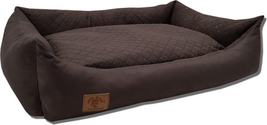 Hondenmand - 100 x 70 cm - wasbare hoes - waterdicht - hondenbed - kussen - bruin