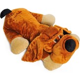 Grote knuffel hond oranje 110 cm XL