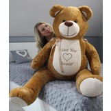 Grote knuffelbeer - I love you - Zacht - Bruin