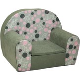 Luxe kinderstoel - kinderfauteuil - sofa - 60 x 45 - grijs - kitty