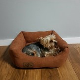 Hondenmand - S - kleine hond - 50 x 40 cm - bruin - hondenbed