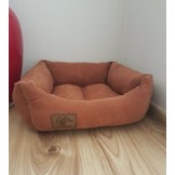 Hondenmand - S - kleine hond - 50 x 40 cm - bruin - hondenbed