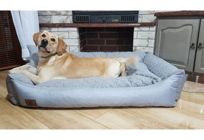 Groot Hondenbed met kussen - hondemand - hondensofa - kattenbed - kunstleer - waterdicht